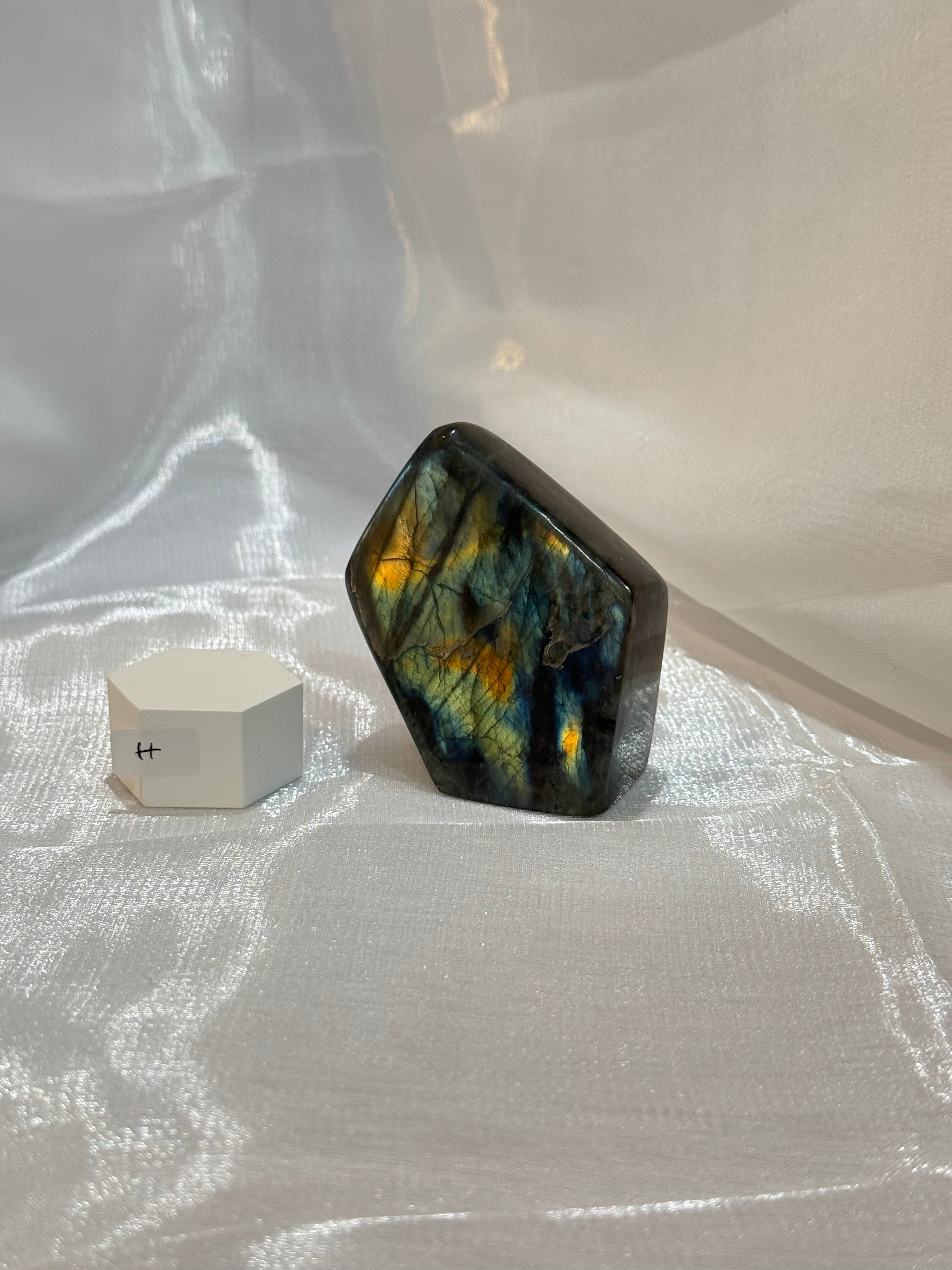 Blue Flash Labradorite Freeform “H”