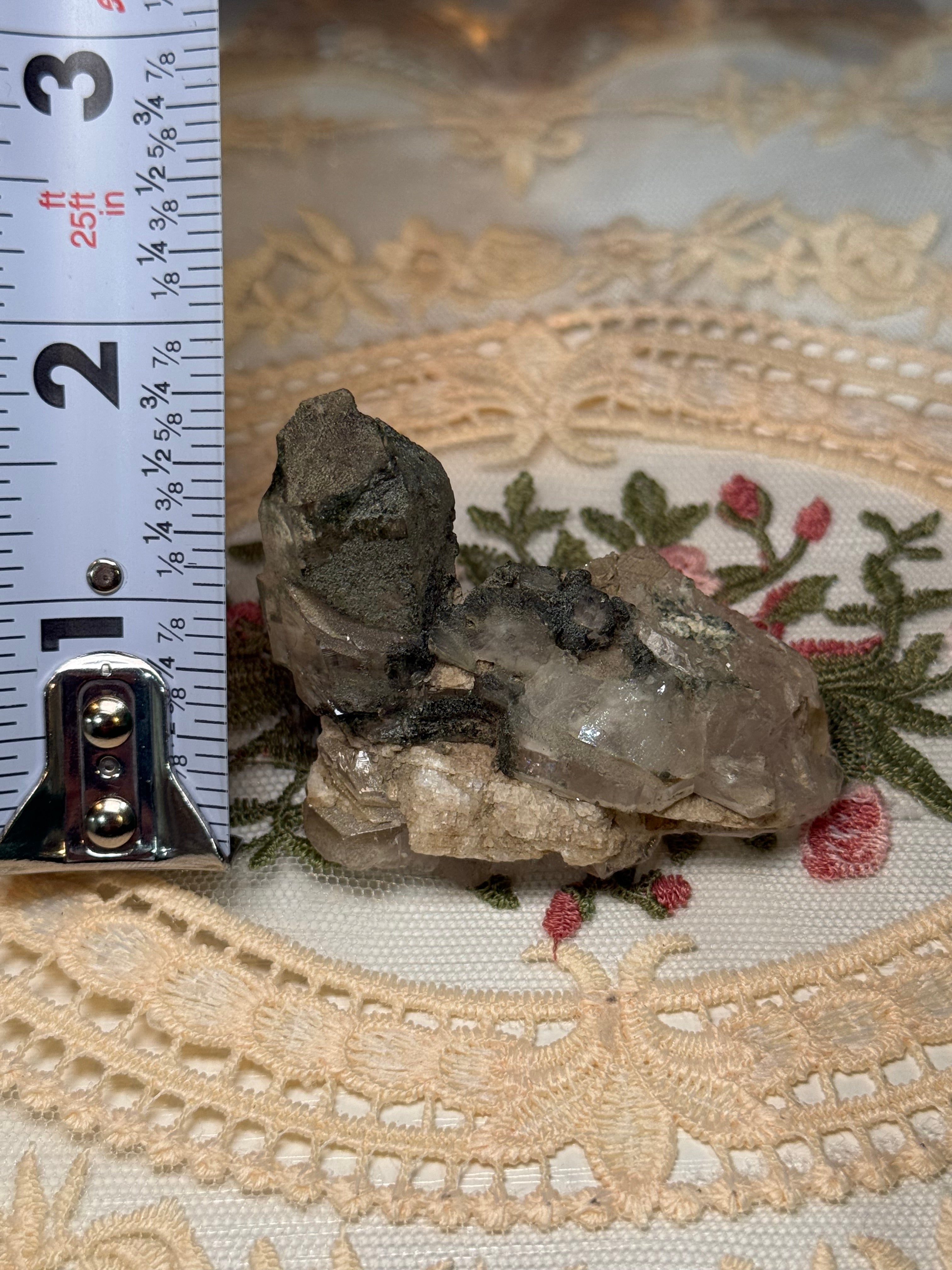 Chlorite included Tectonic Quartz Specimen