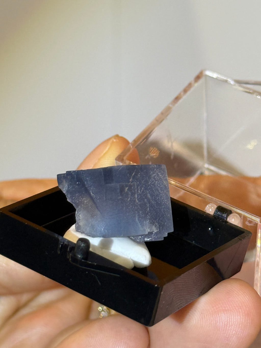 Blue fluorite cubed specimen from New Mexico
