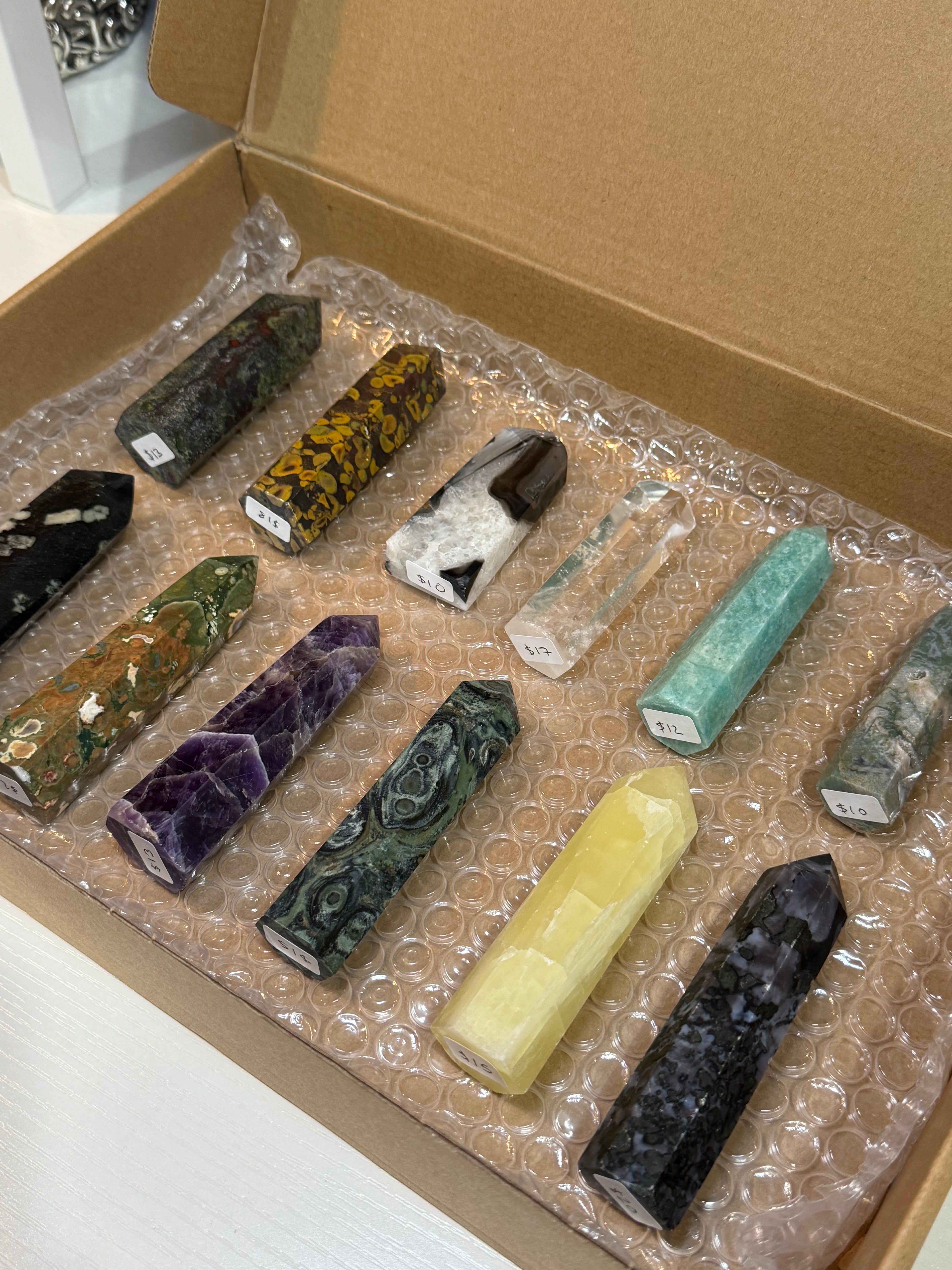 Discounted Box of Towers