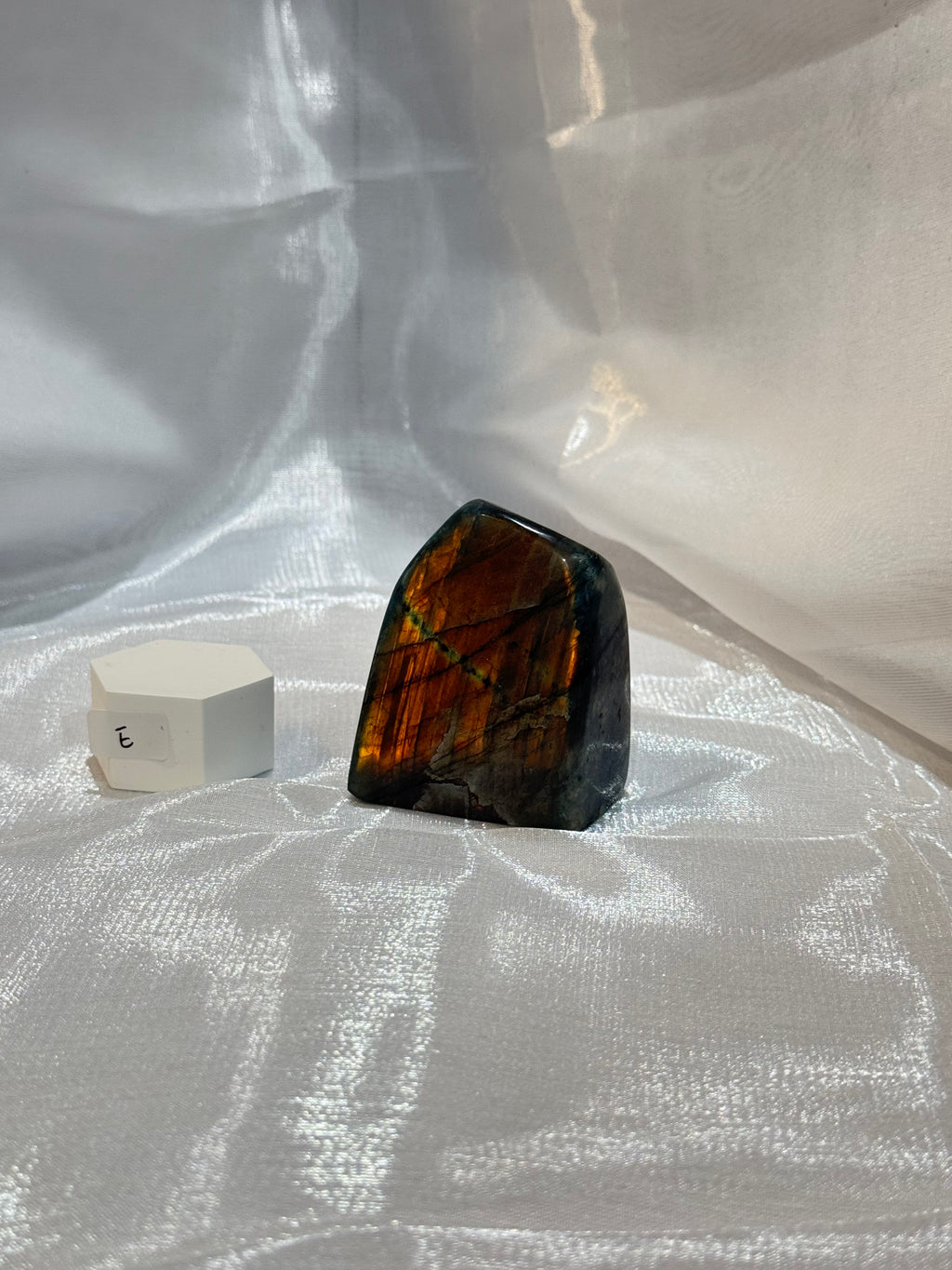 Orange/Red Flash Labradorite Freeform “E”