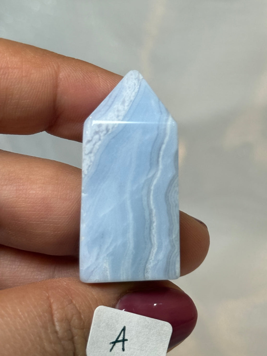 Mini blue lace agate towers