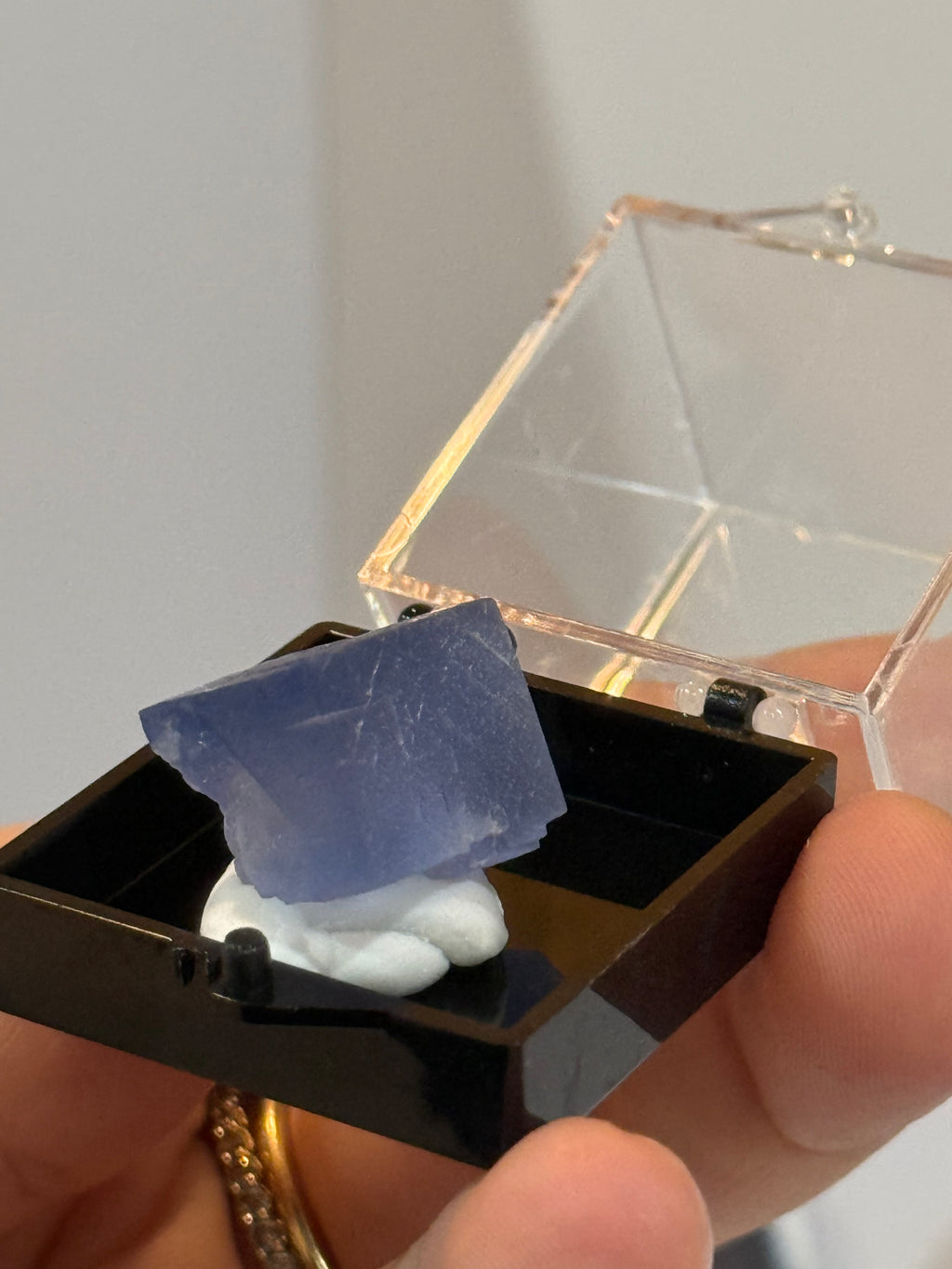 Blue fluorite cubed specimen from New Mexico