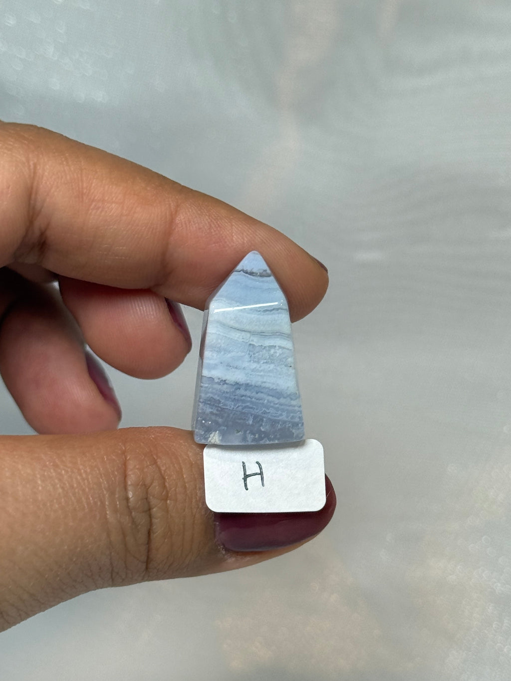 Mini blue lace agate towers