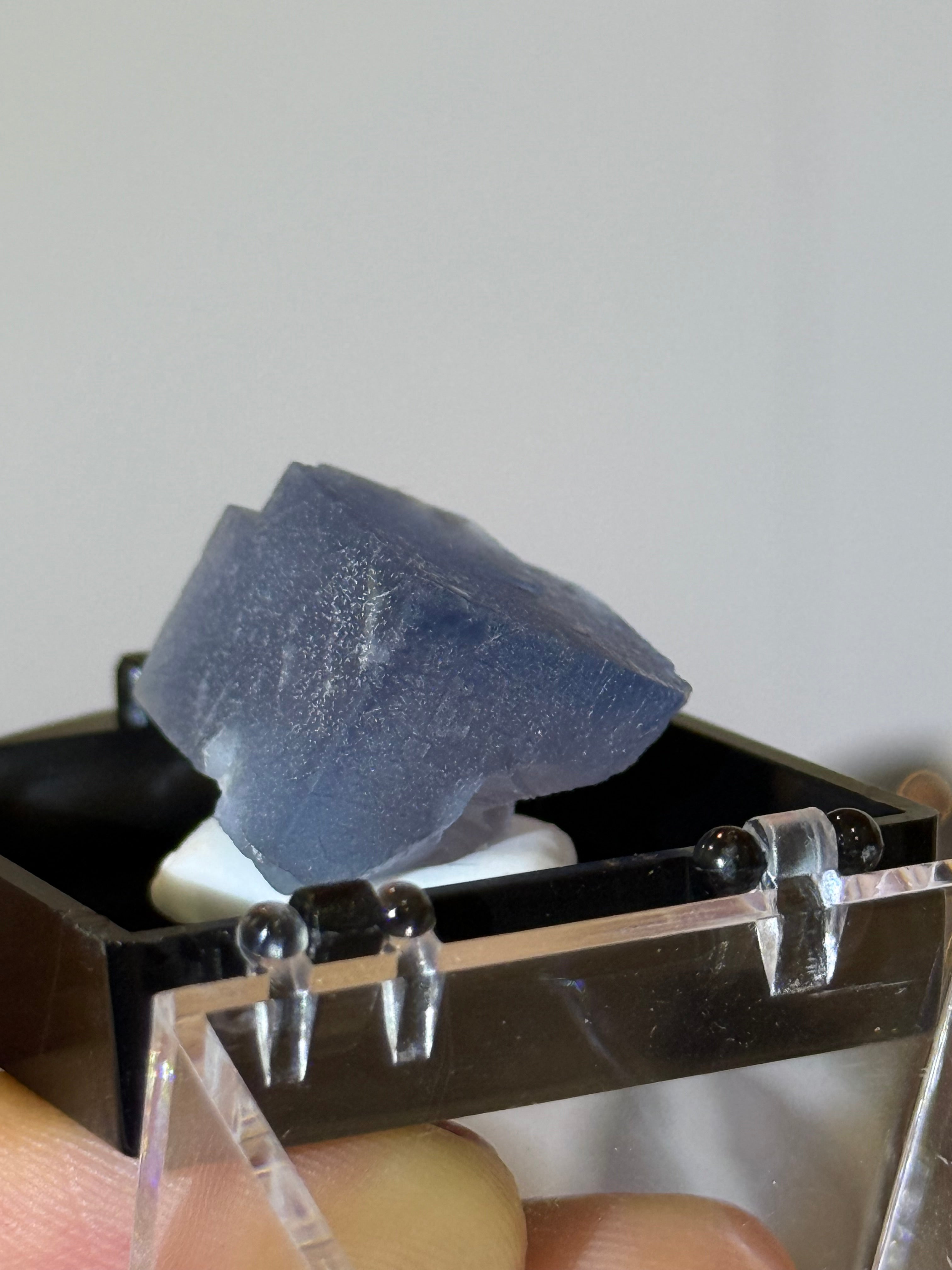 Blue fluorite cubed specimen from New Mexico