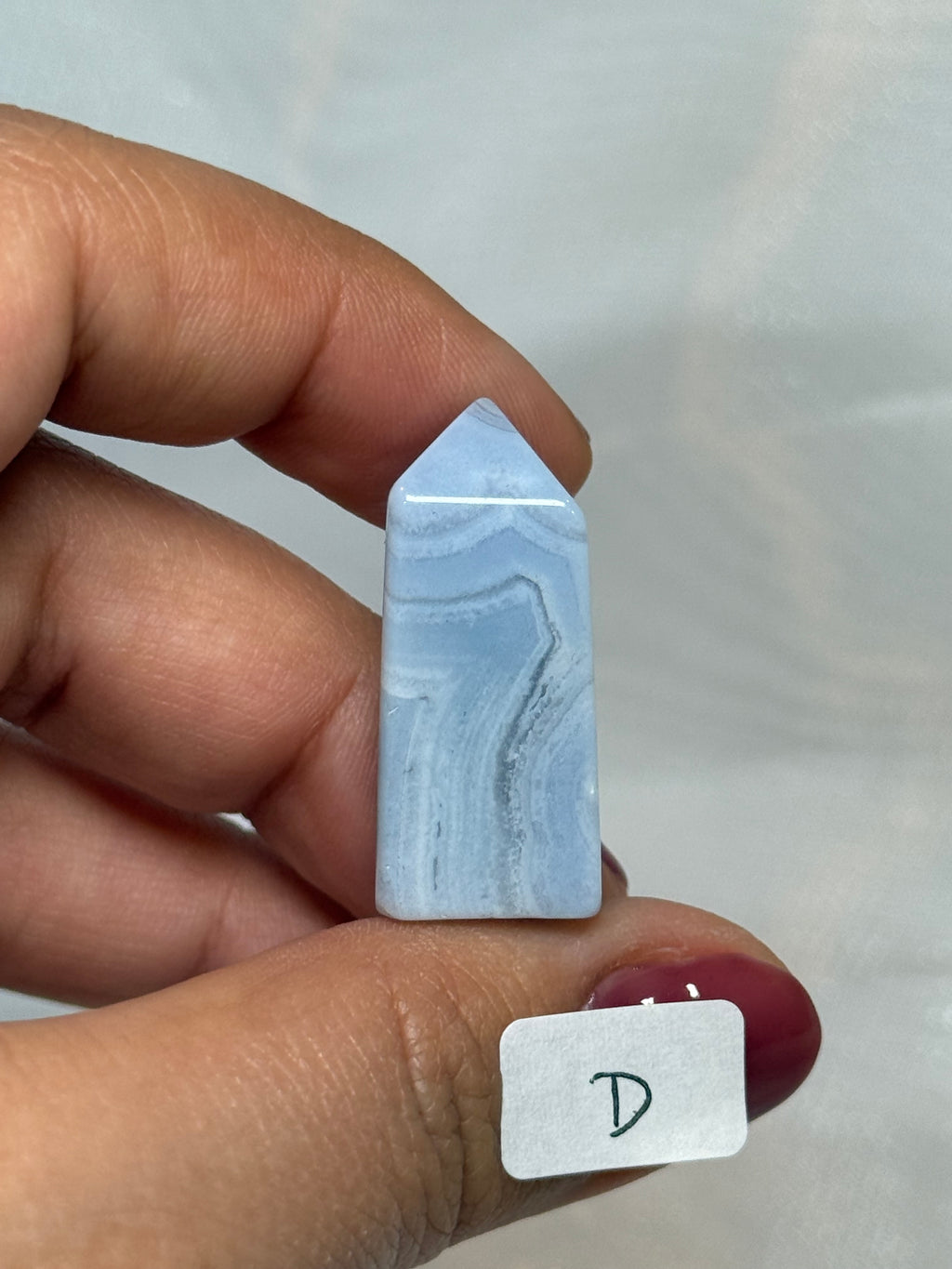 Mini blue lace agate towers