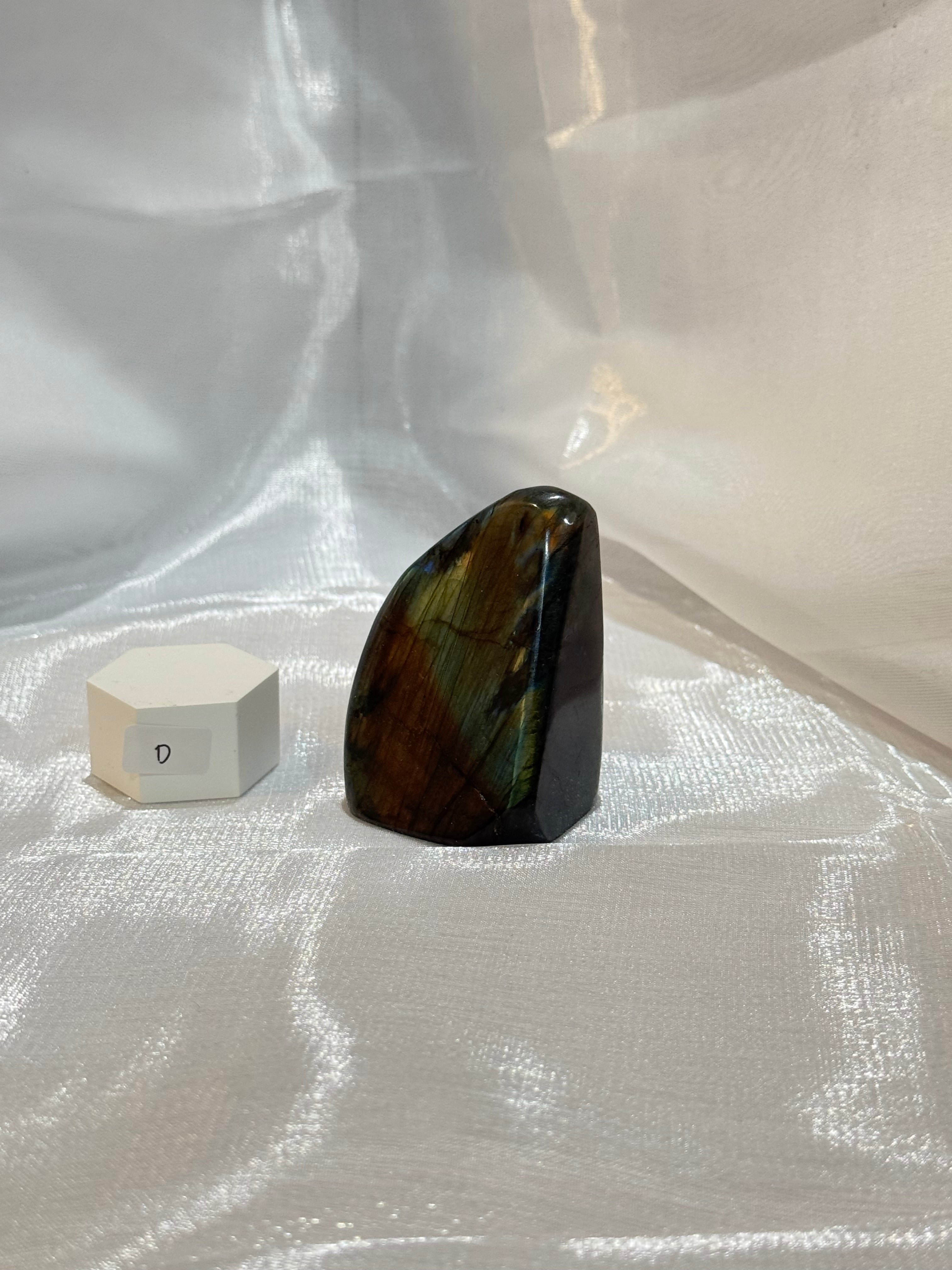 Split Orange and Blue Flash Labradorite Freeform “D”