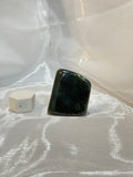 Classic Teal Flash Labradorite Freeform “C”