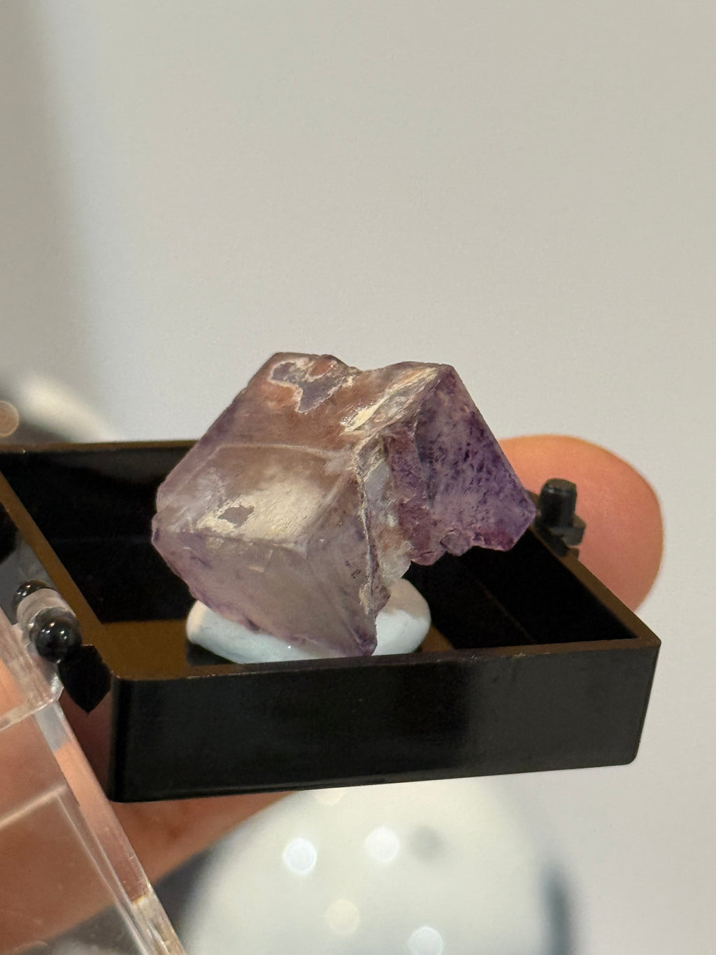 Clear and Purple Phantom Cubic Fluorite from Colorado