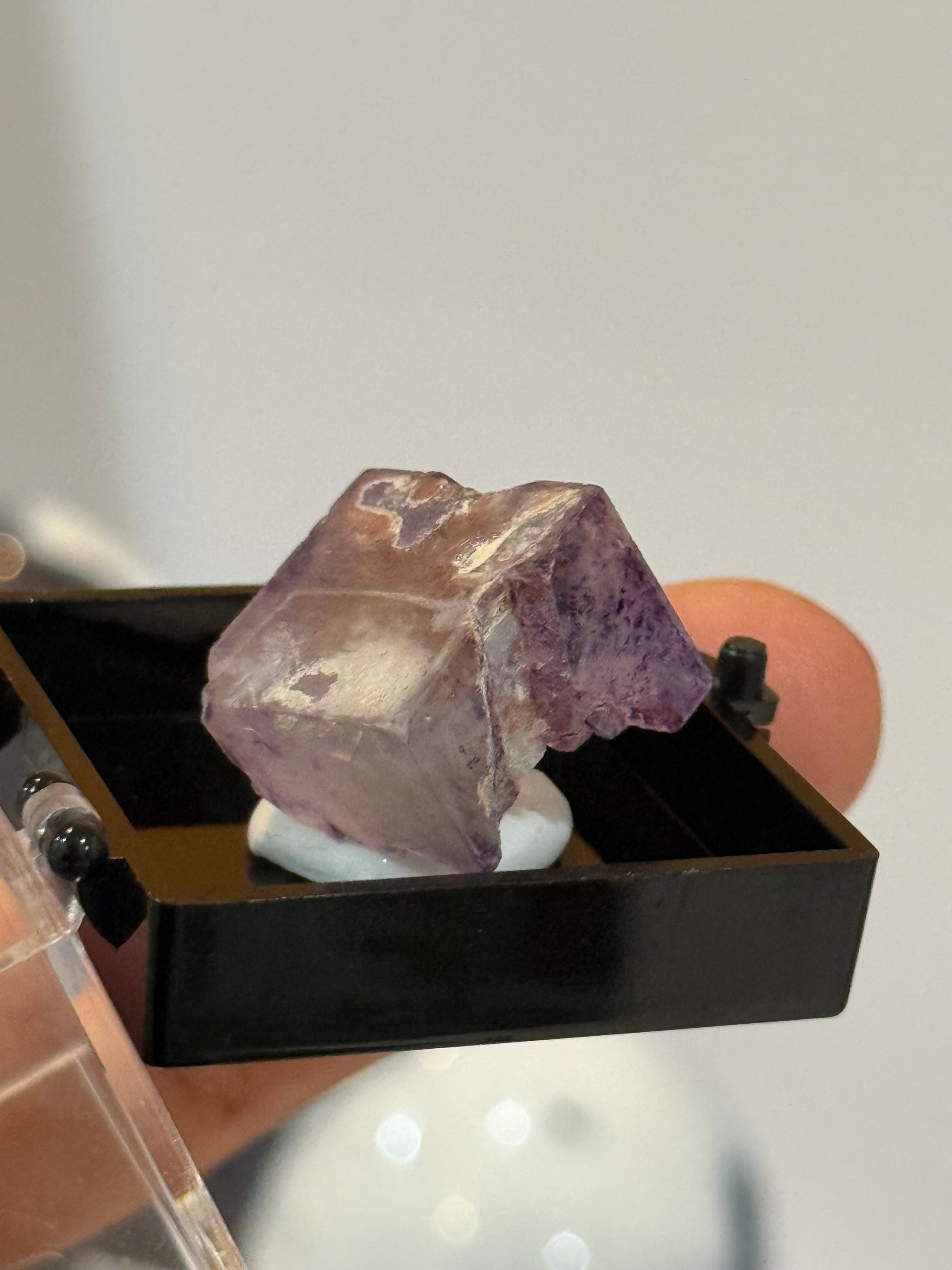 Clear and Purple Phantom Cubic Fluorite from Colorado