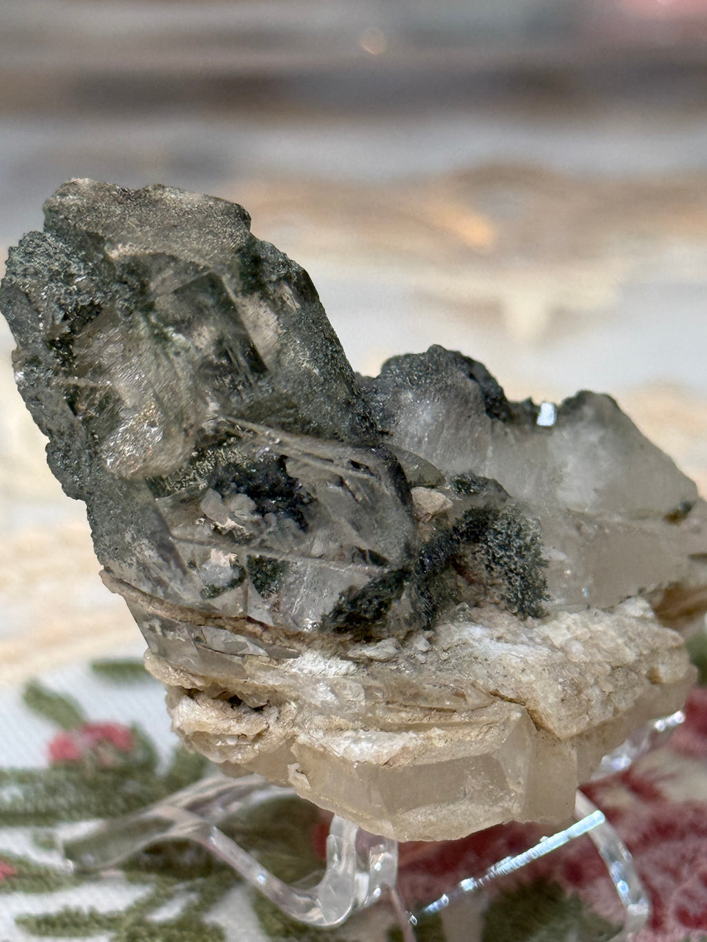 Chlorite included Tectonic Quartz Specimen