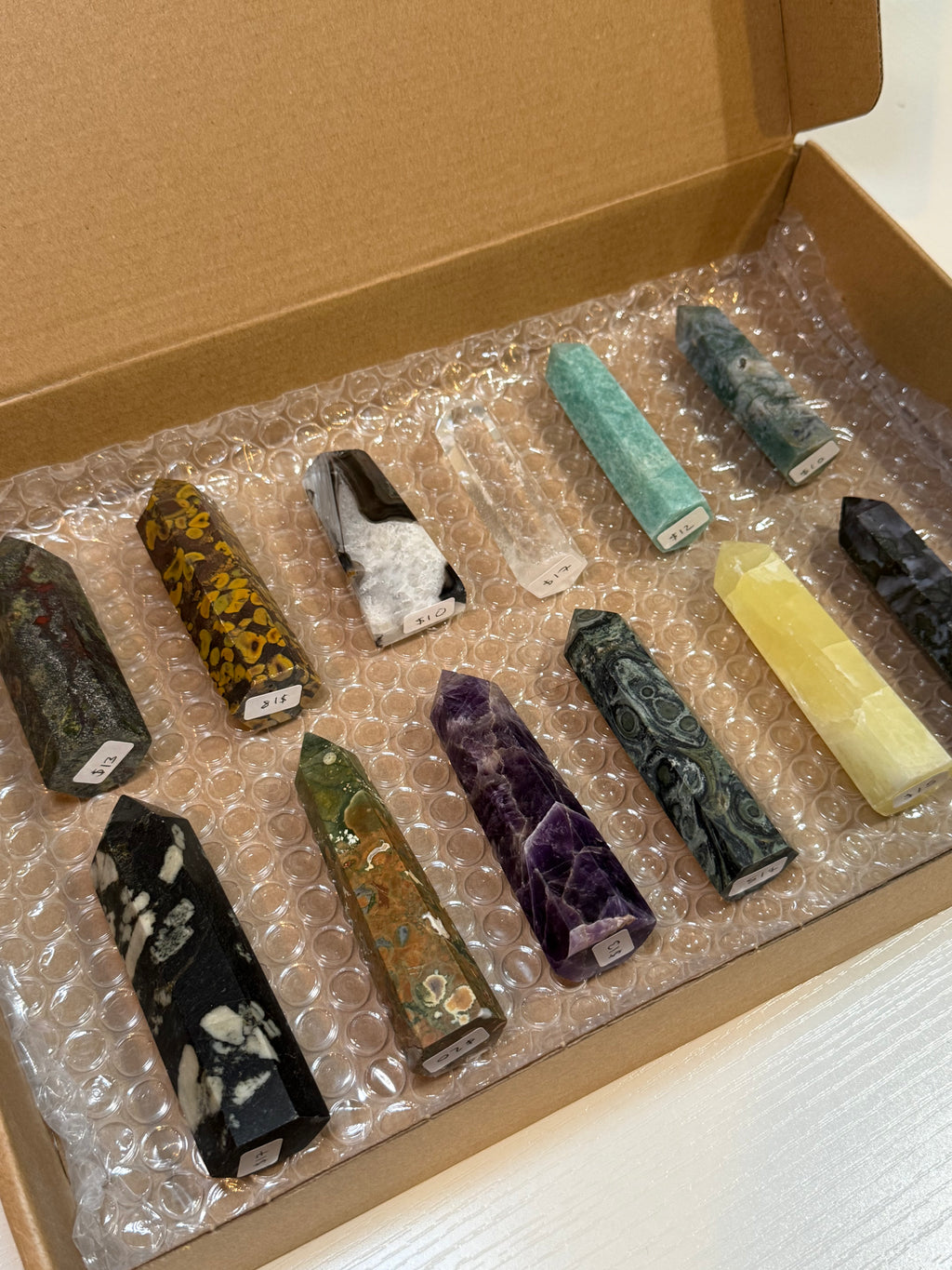 Discounted Box of Towers