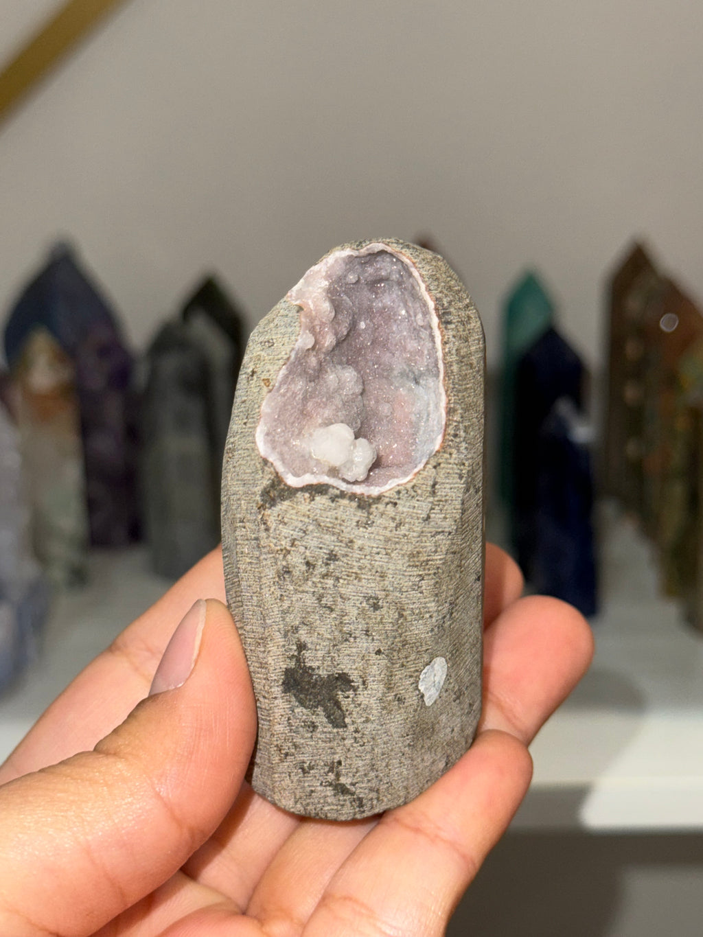 Pink Amethyst Geode