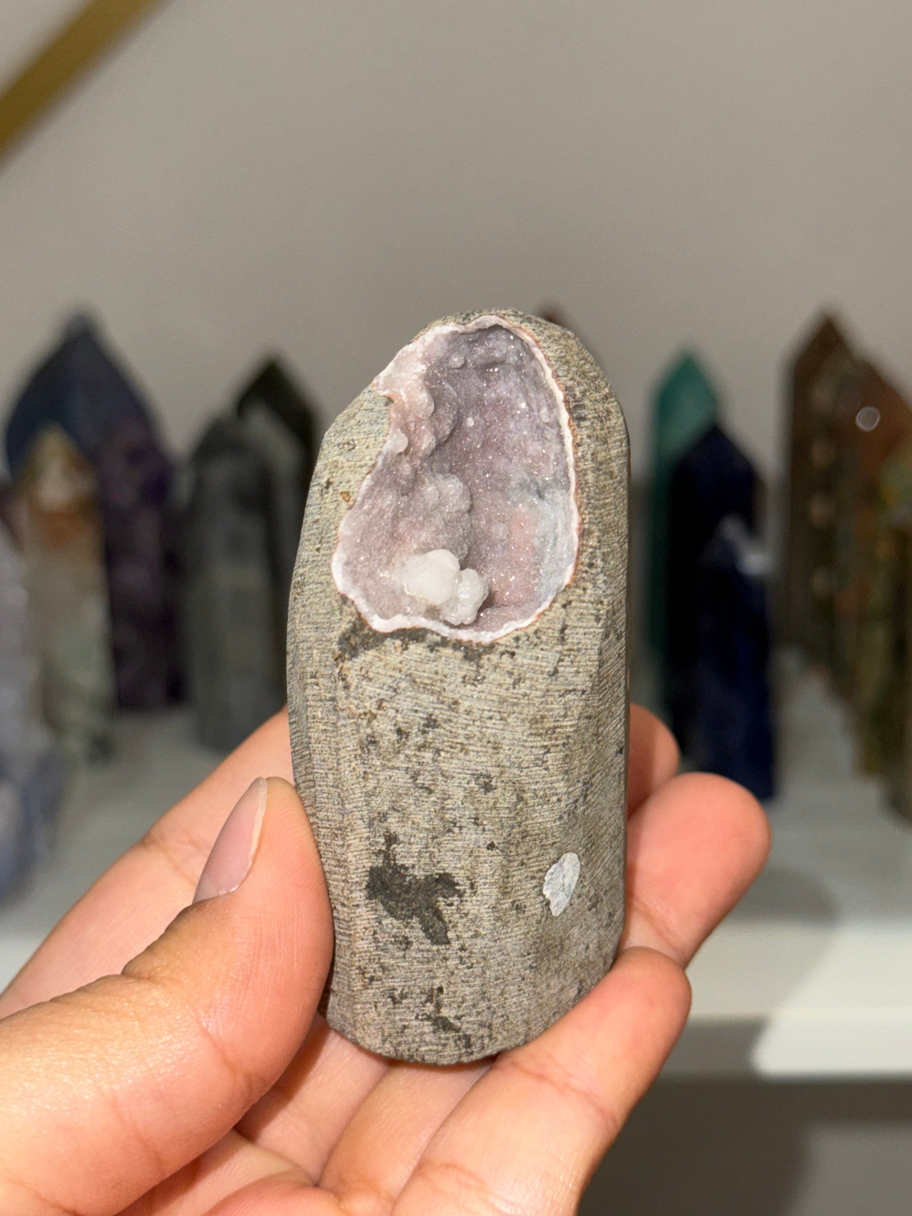 Pink Amethyst Geode