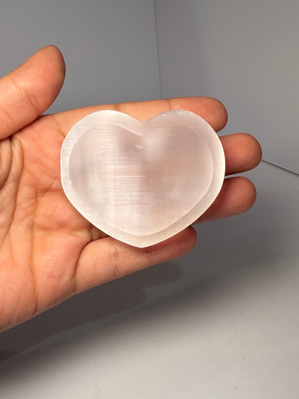Heart Shaped Selenite Bowl