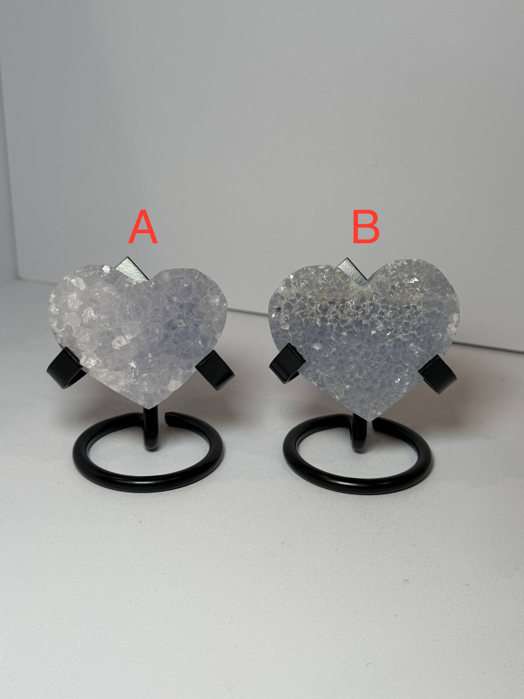 Blue Lace Agate Druzy Heart