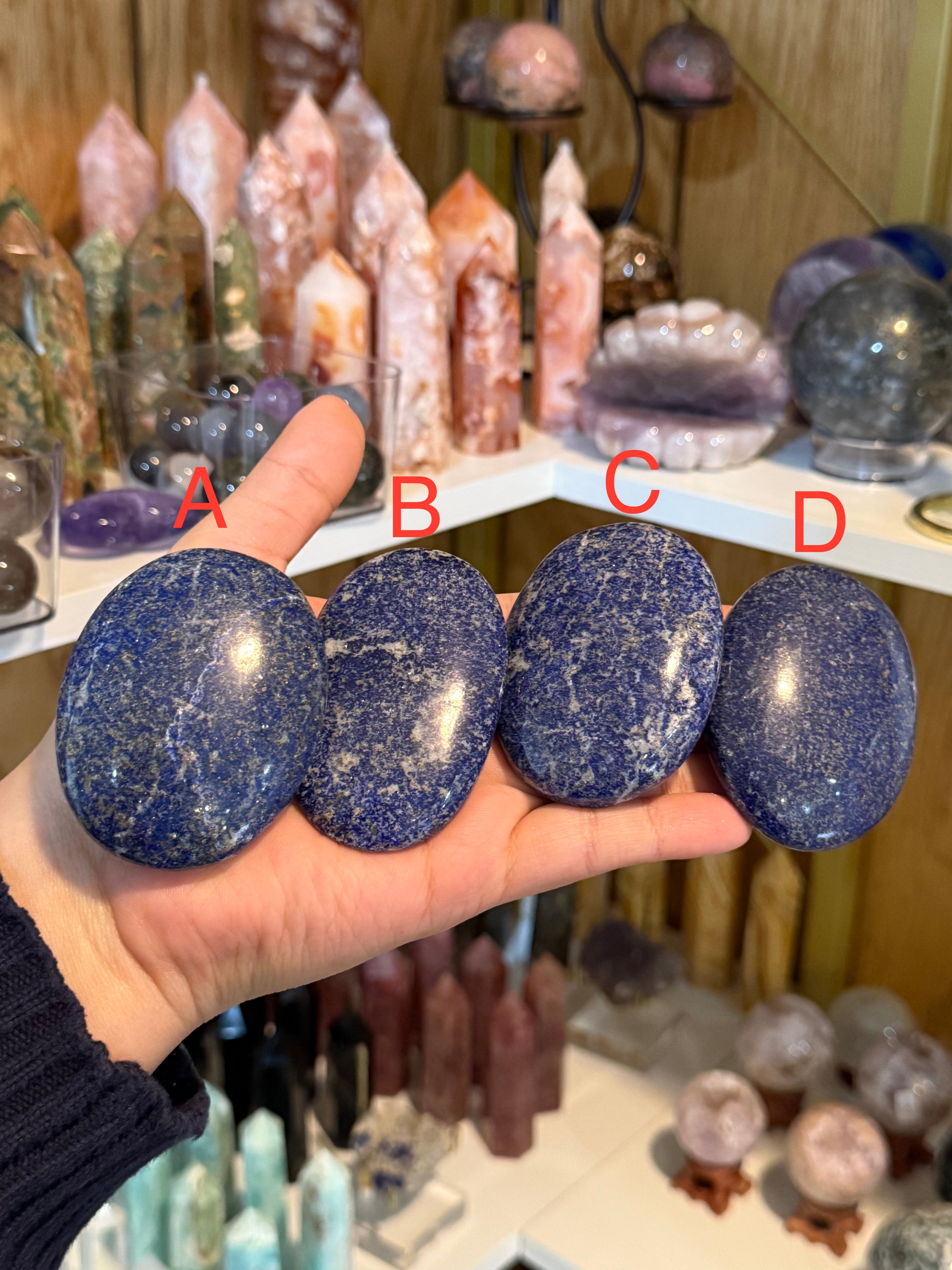 Lapis Lazuli Plam Stones