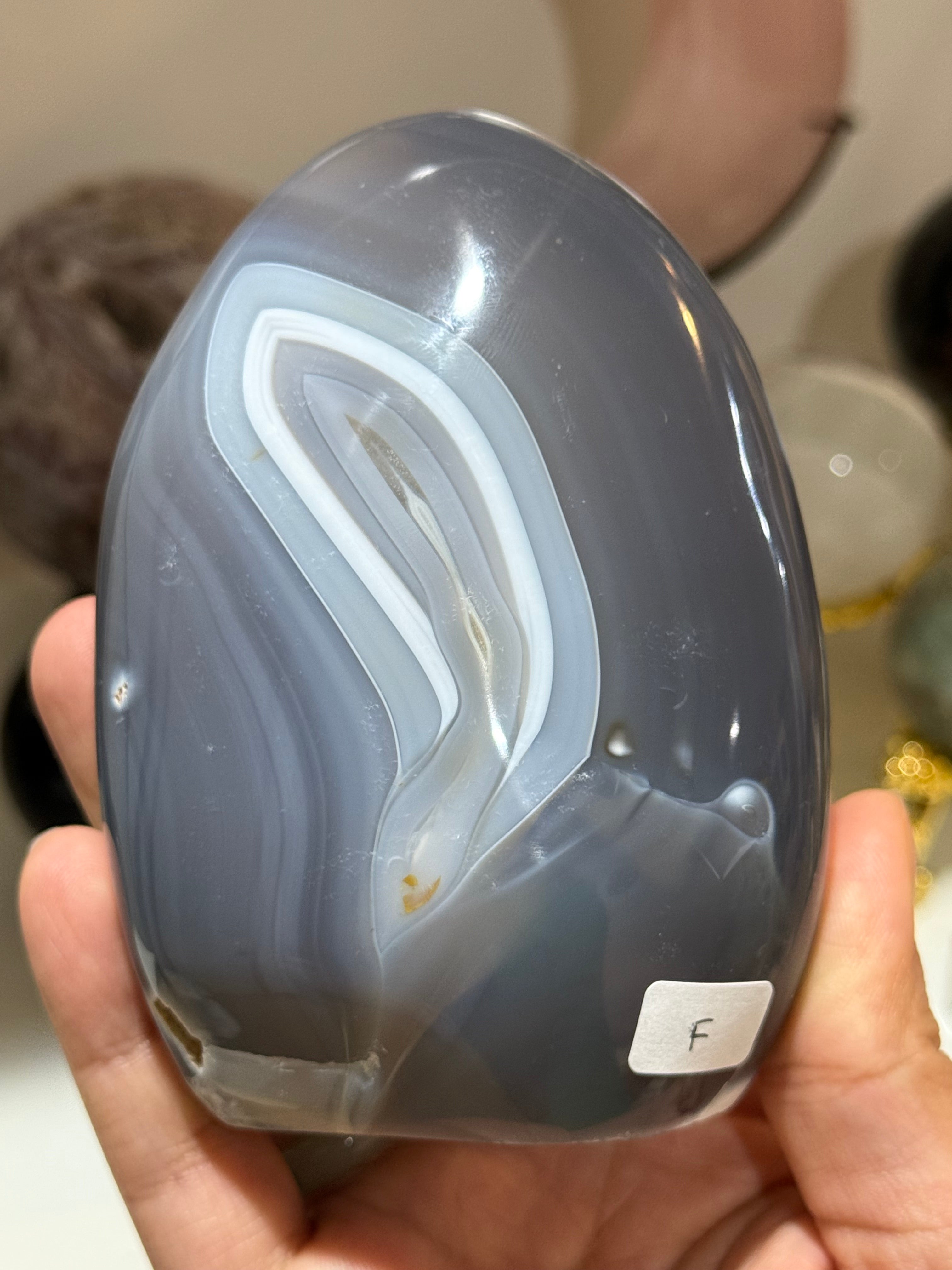 Orca Agate Cut Base Freeform