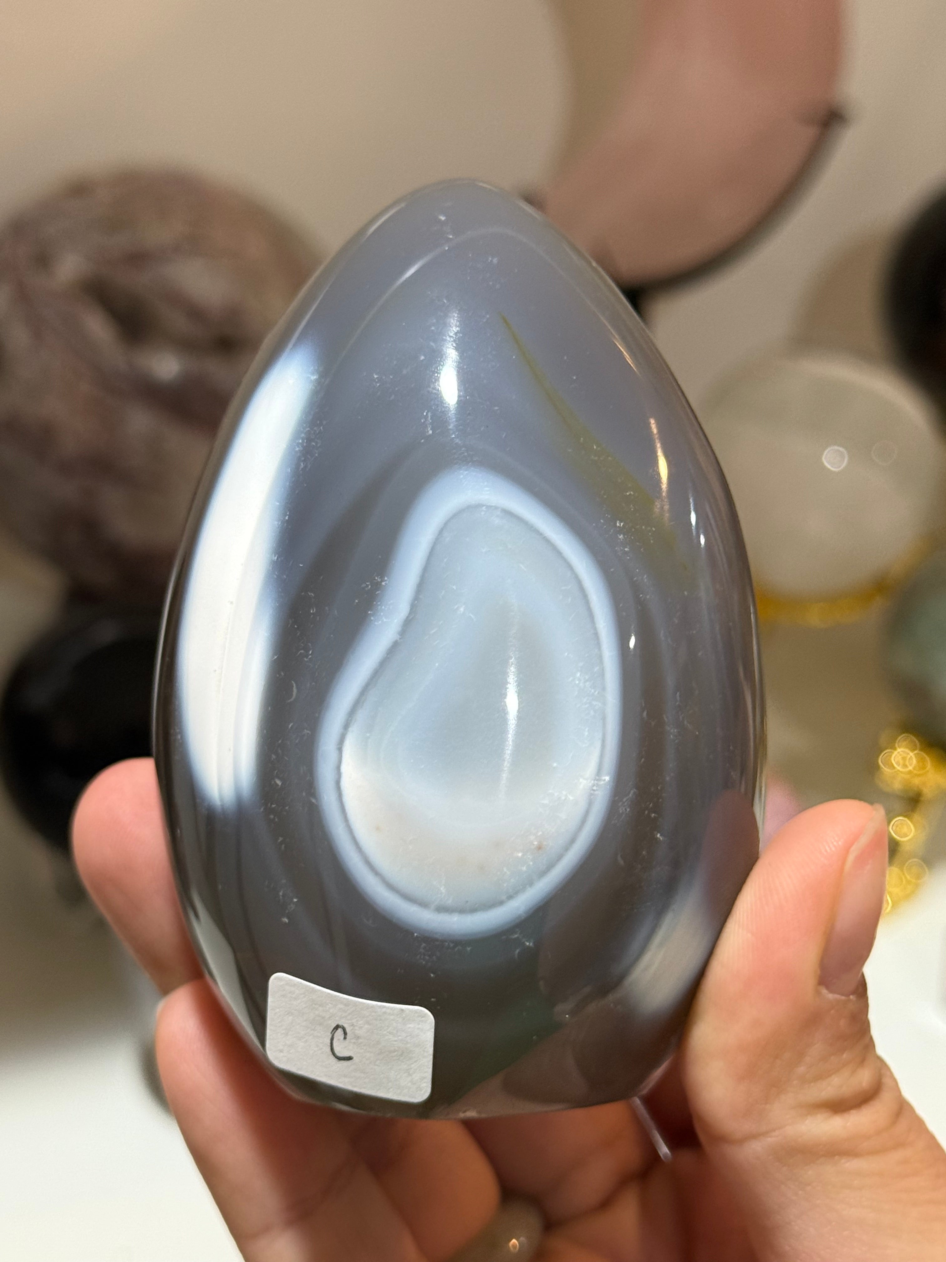 Orca Agate Cut Base Freeform