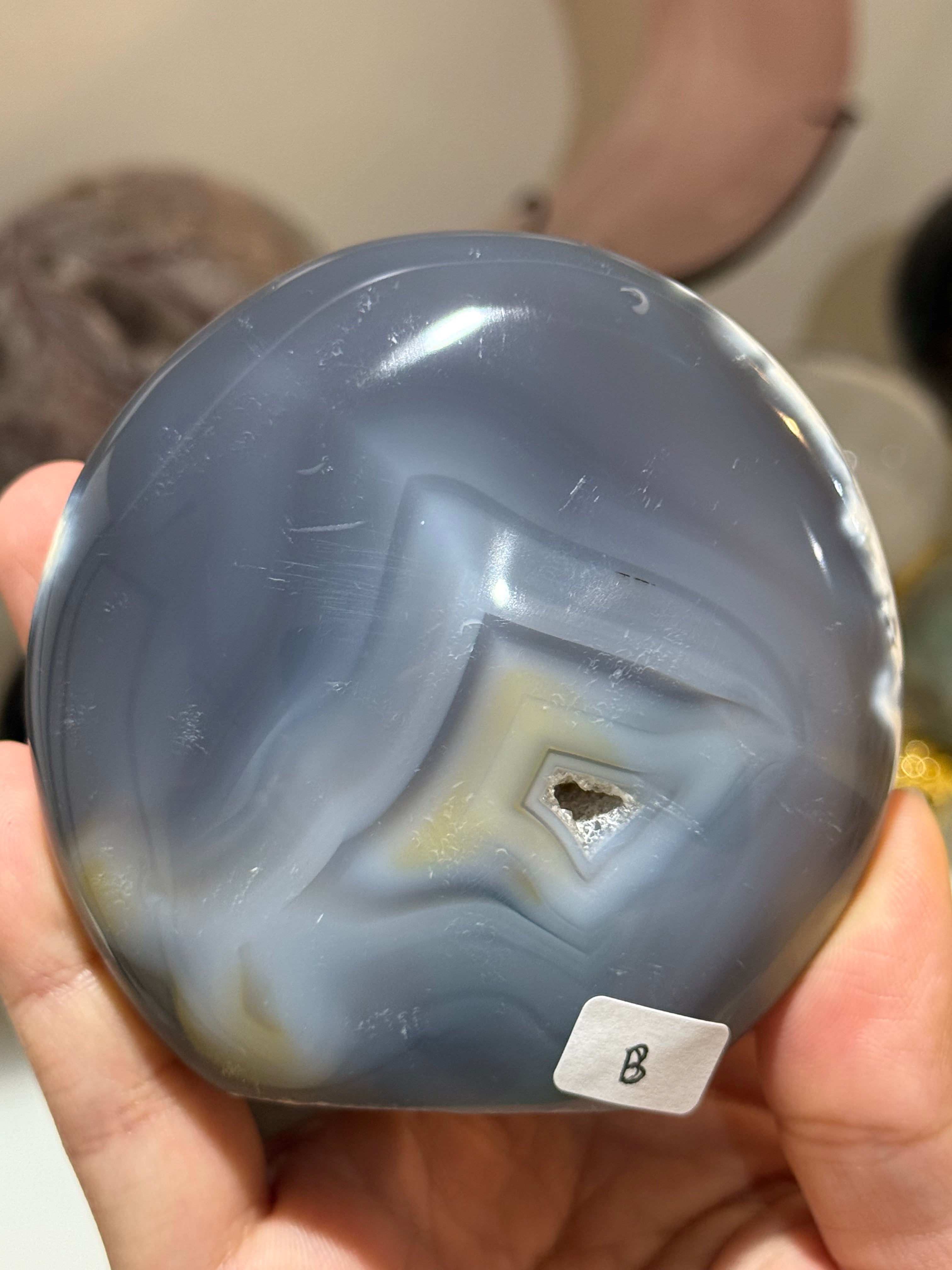 Orca Agate Cut Base Freeform
