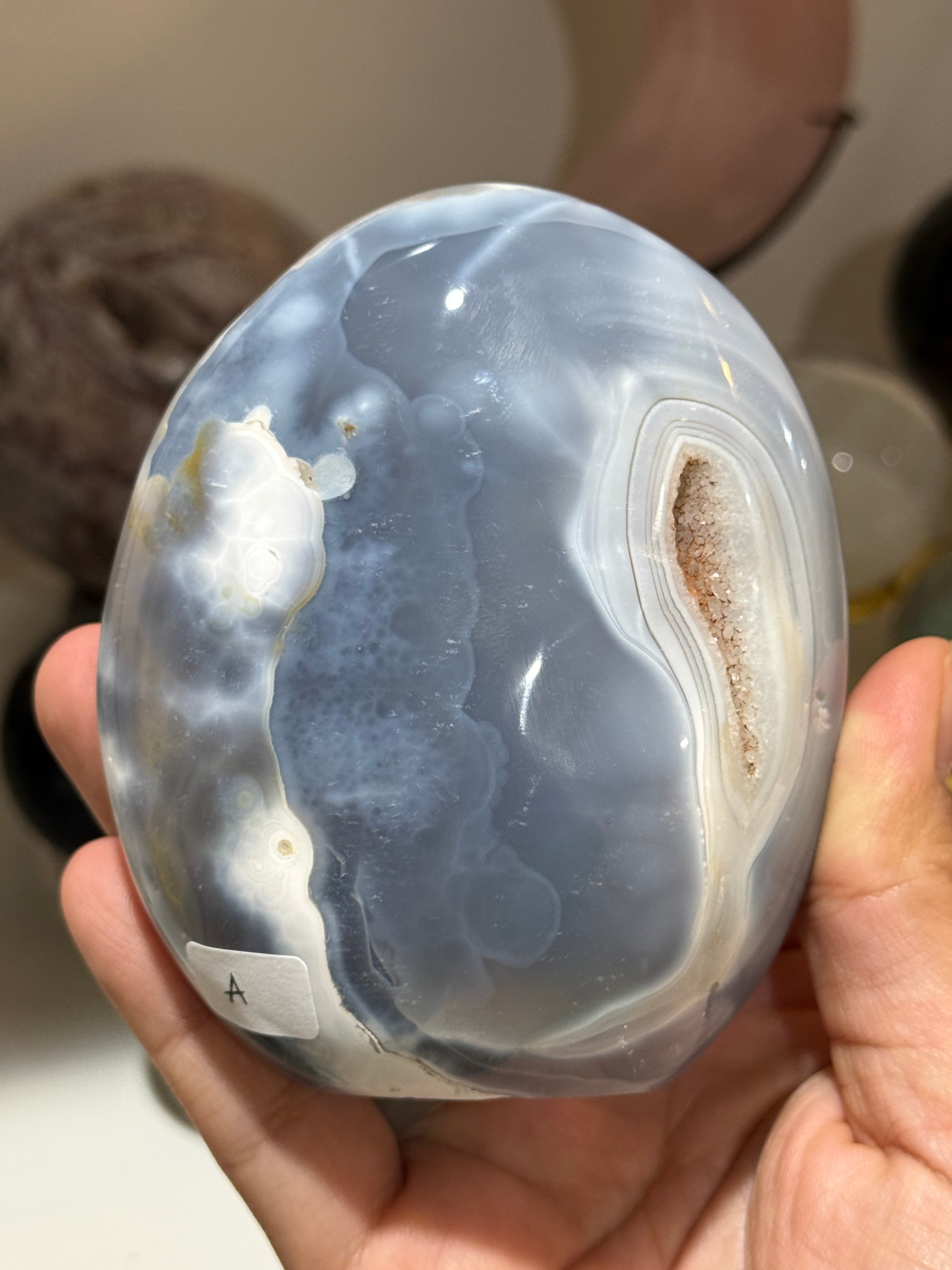Orca Agate Cut Base Freeform