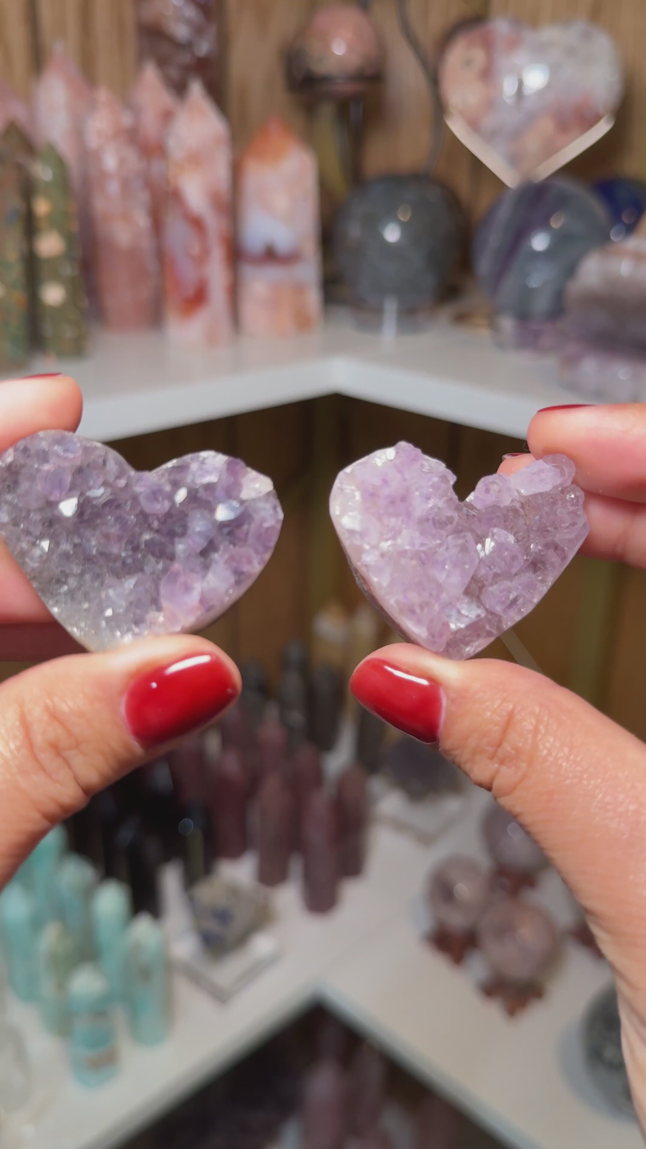 Mini Amethyst Heart