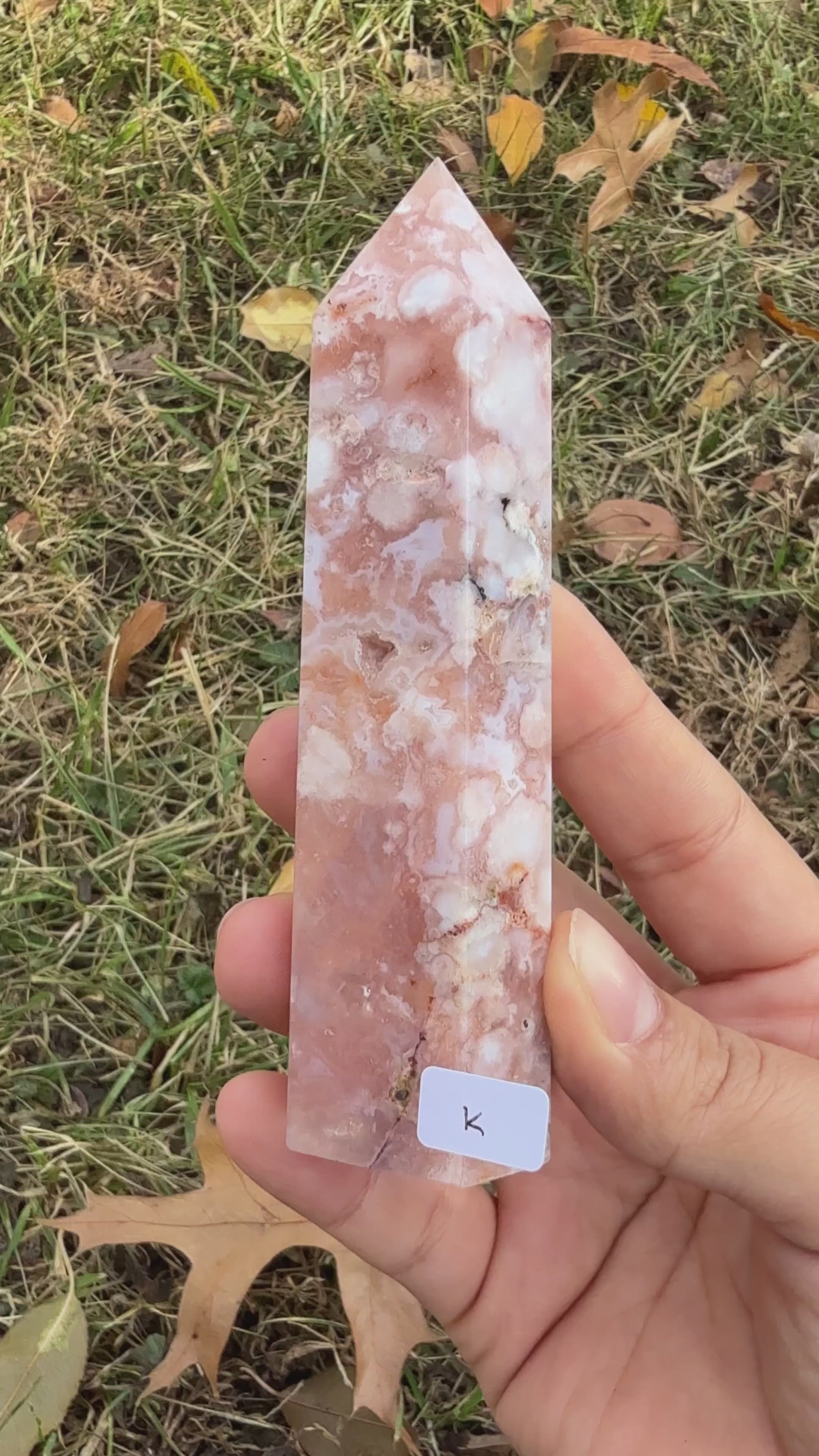 Carnelian with flower agate towers