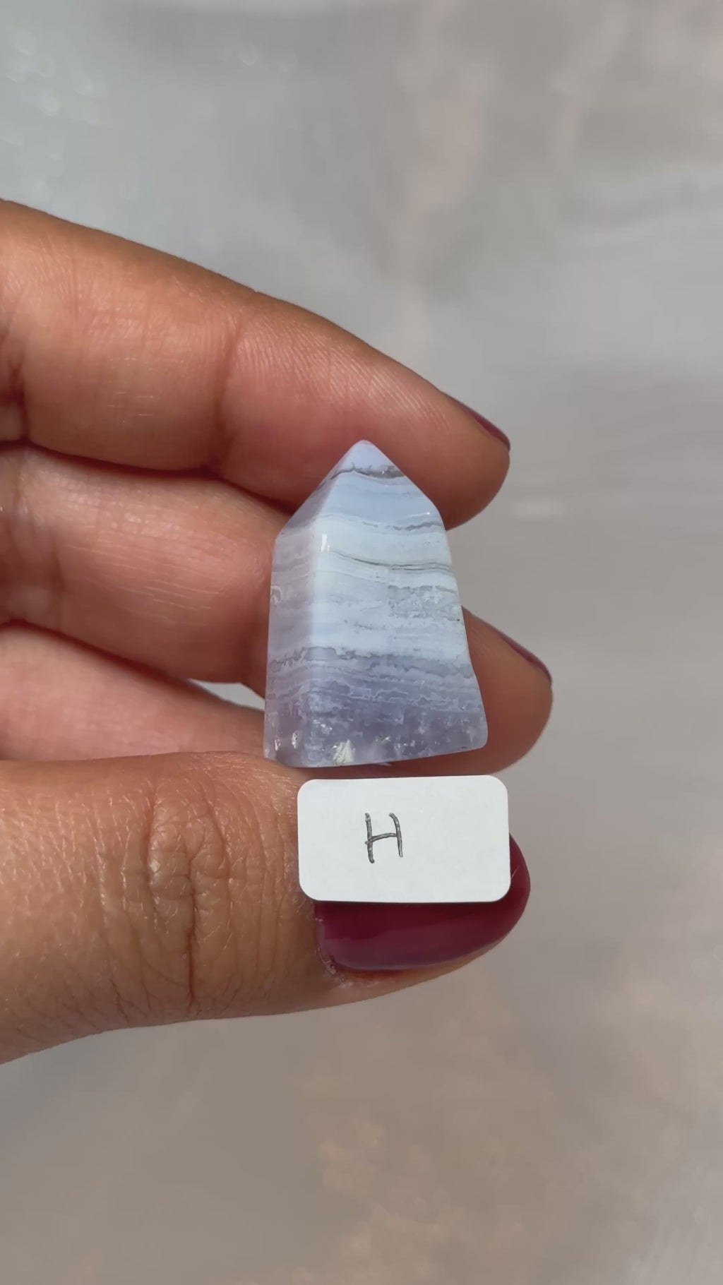 Mini blue lace agate towers