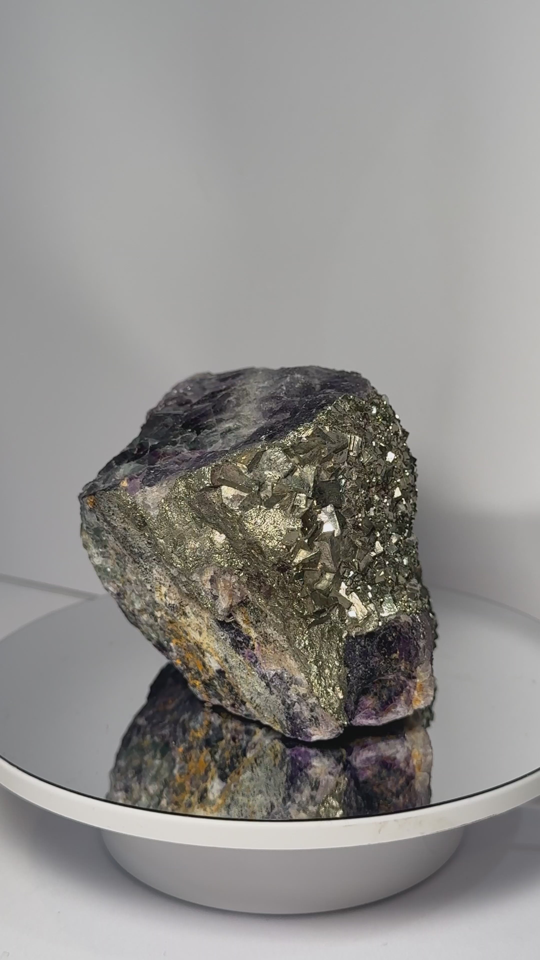 Fluorite with Pyrite Specimen