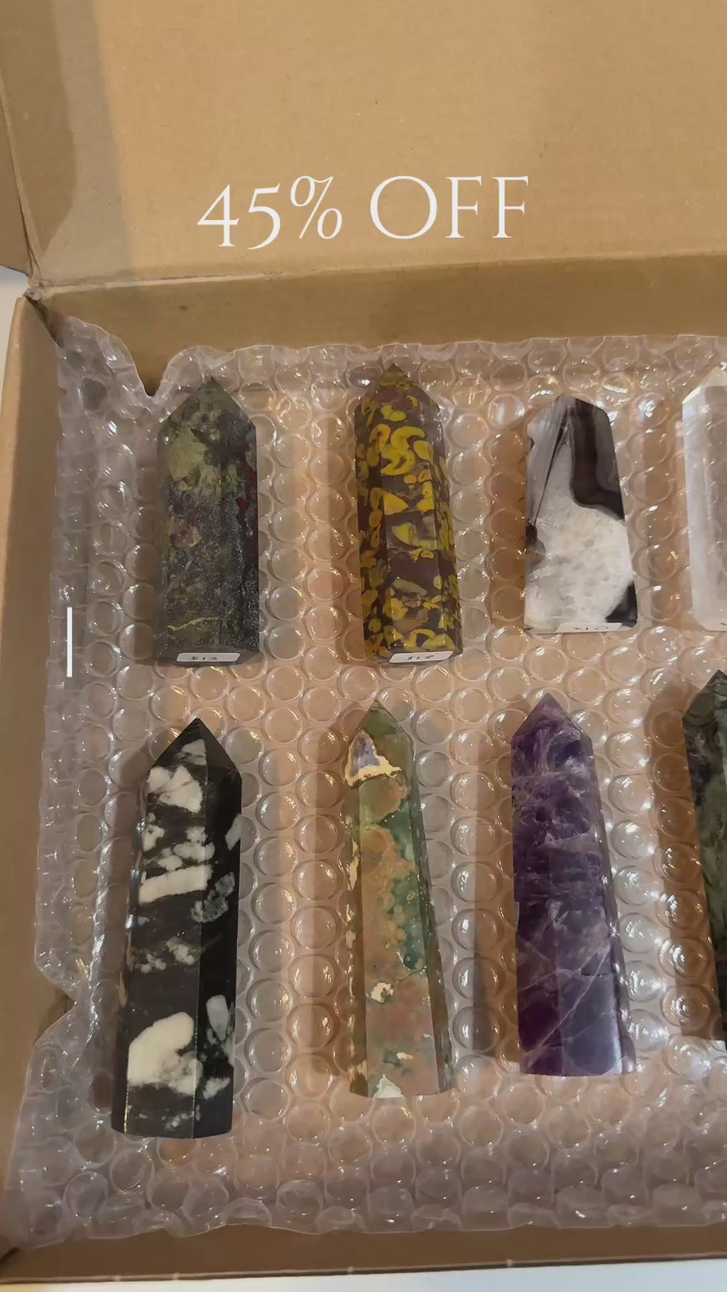 Discounted Box of Towers