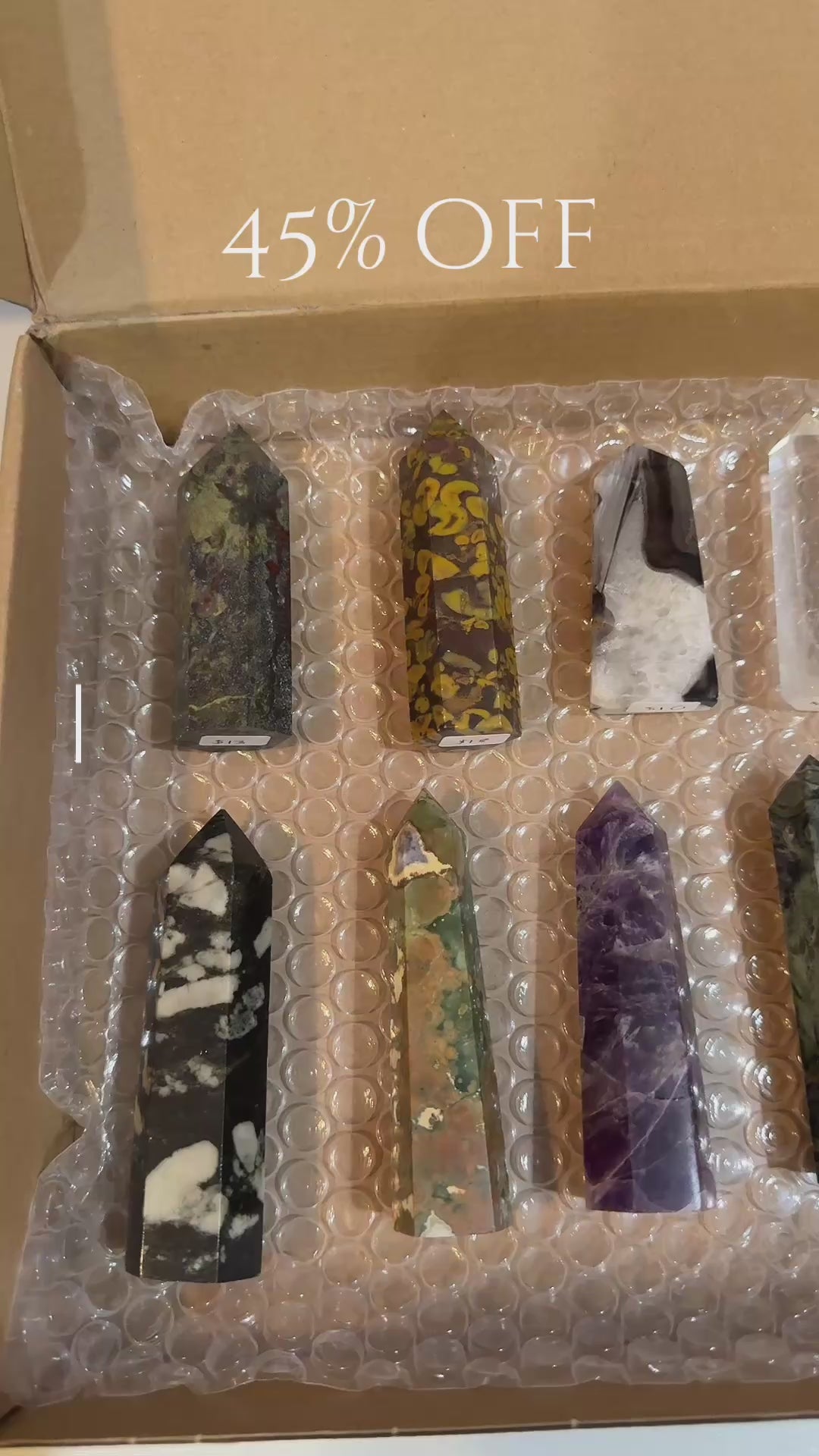 Discounted Box of Towers