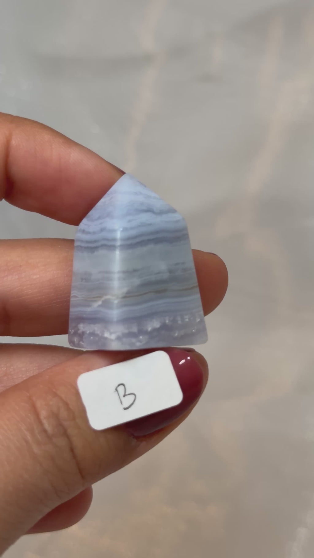 Mini blue lace agate towers