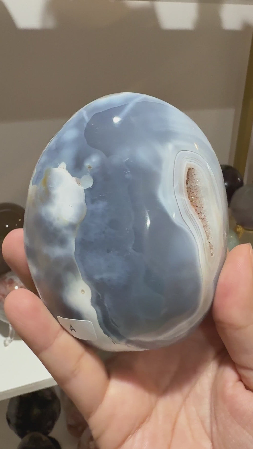 Orca Agate Cut Base Freeform