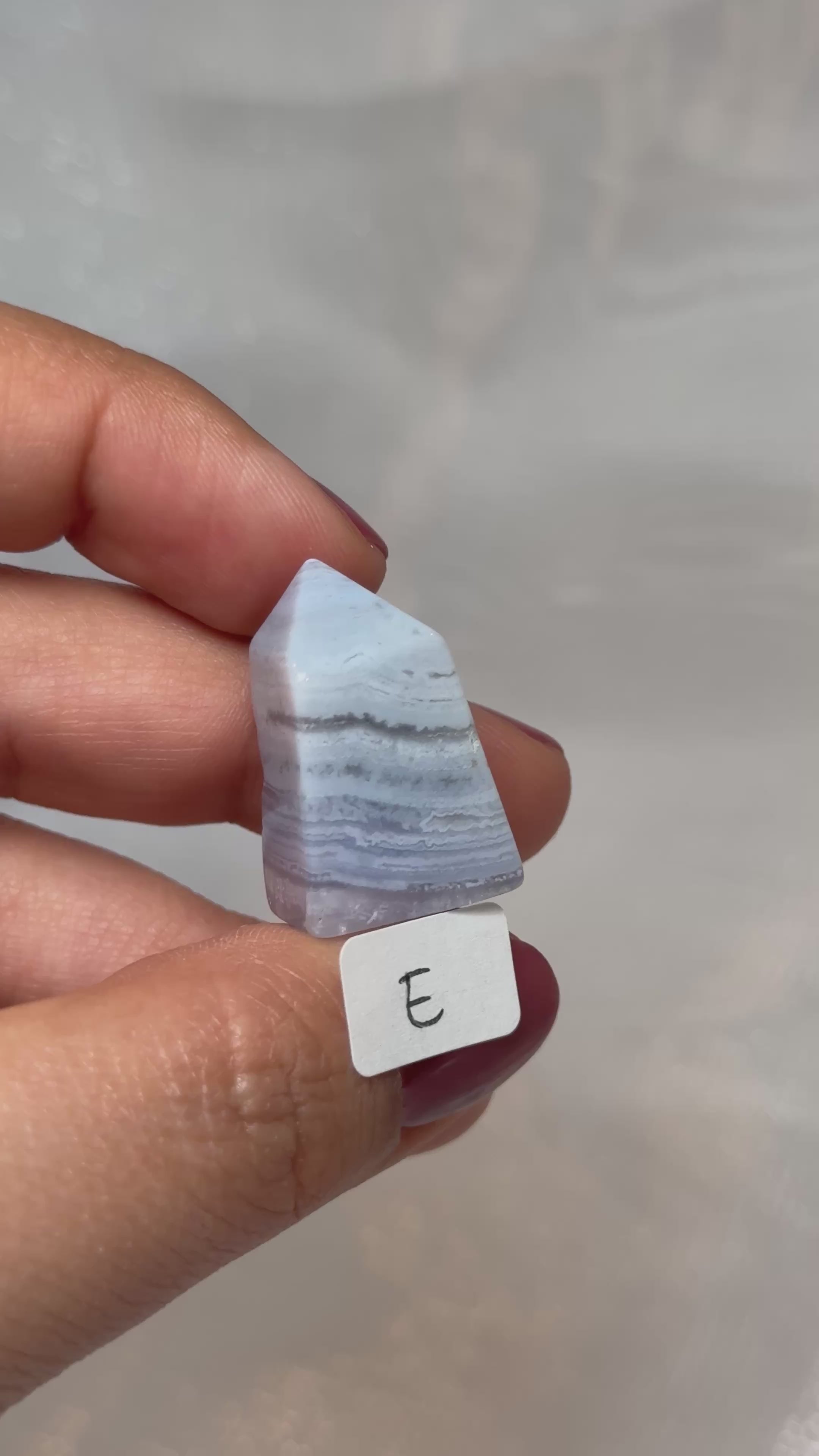 Mini blue lace agate towers