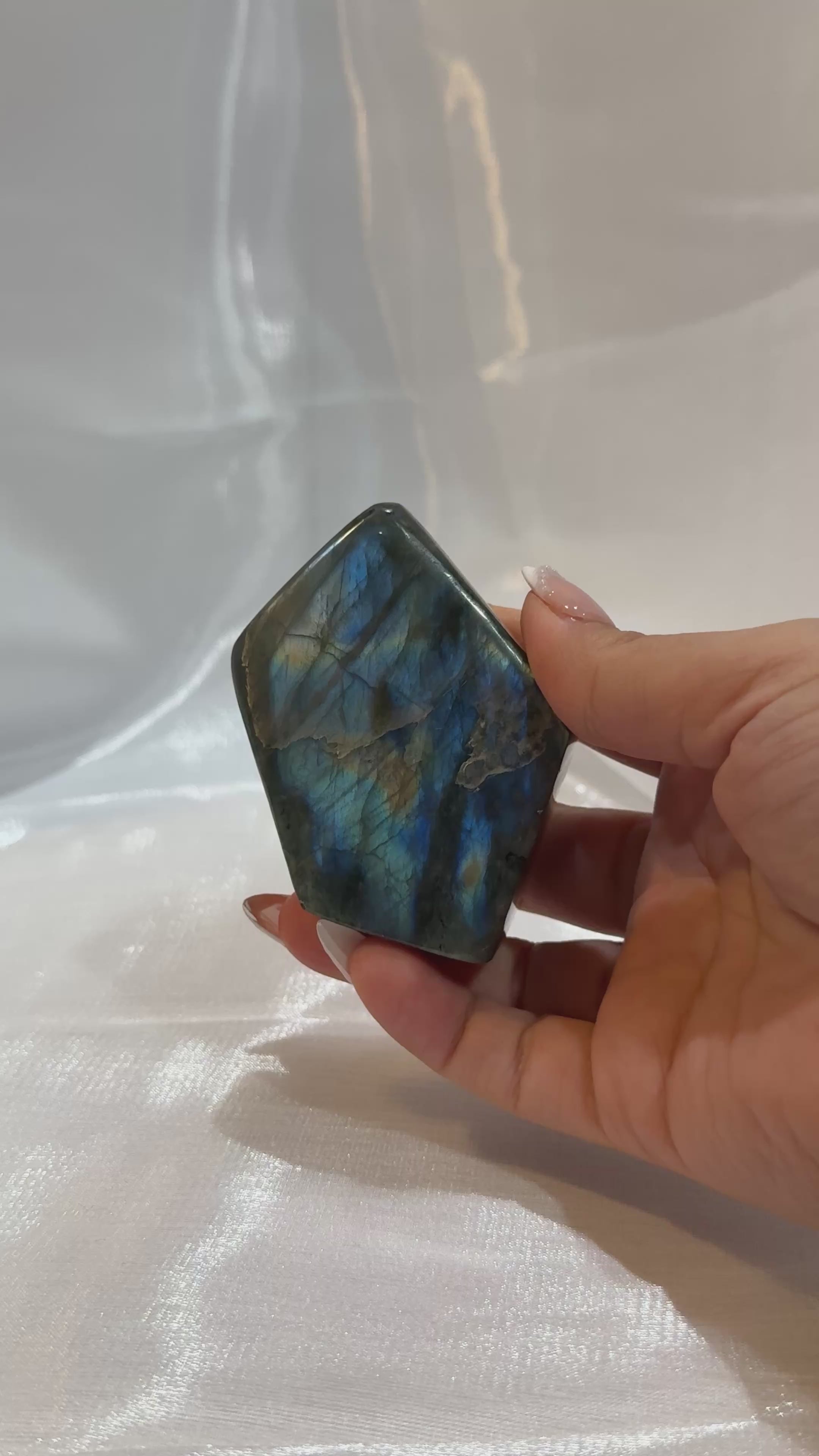 Blue Flash Labradorite Freeform “H”